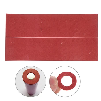 

200pcs 18650 Battery Insulator Insulation Ring Adhesive Cardboard Paper Red