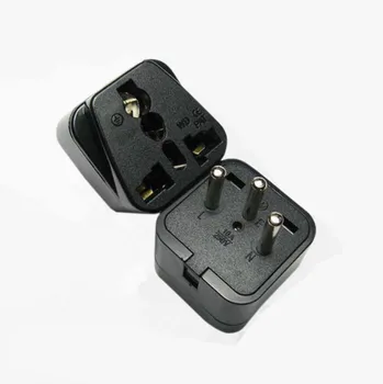 

200pcs High Quality International IL EG Plug Adapter EU Euro US UK To 3 Pin Israel Egypt Travel Power Adapter Socket Outlet