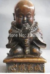 

China Copper Bronze Monk Tripitaker Buddha Statue BY EMS