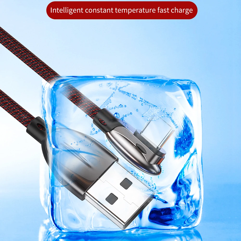 Essager 90 градусов 3A usb type C быстрая Синхронизация данных зарядный кабель для samsung Xiaomi Плетеный+ головка из алюминиевого сплава заряднеое устройство