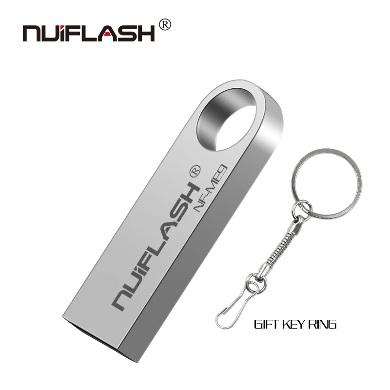 silver Бесплатный подарок брелок металлический usb 2,0 флеш-накопитель 16 ГБ 32 ГБ usb флеш-накопитель 64 ГБ 8 ГБ флеш-накопитель 4 ГБ флеш-память 128 ГБ с бесплатной доставкой - Цвет: silver