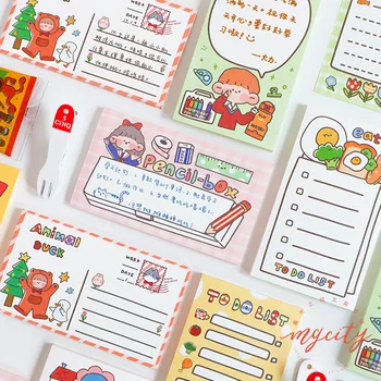 

12set/lot Memo Pads Sticky Notes Happy writing Paper diary Scrapbooking Stickers Office School stationery Notepad