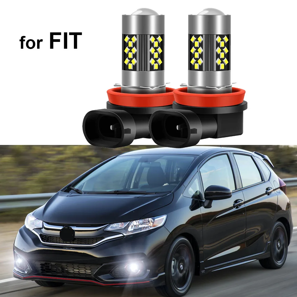 2pcs Led Car Fog Lamp for Honda Fit 2007- 2017 2018 2019 2020 2021 Front Light Bulb Accessories Canbus | Автомобили и мотоциклы