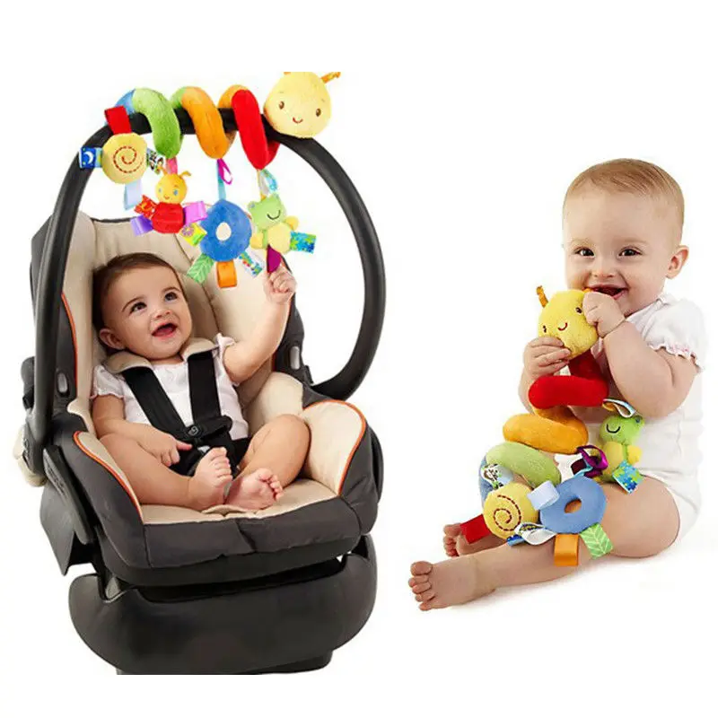 2019 Newest Style Cute Activity Spiral Crib Stroller Car Seat Travel Hanging Toys Baby Rattles Toy 4