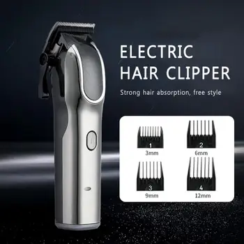 

Men Black Hair Clipper Hair Cutting Rechargeable Shaver Professional Styling Tools Dropshipping TSLM1