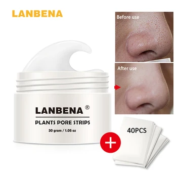 

LANBENA Blackhead Remover PLANTS PORE STRIPS Deep Pore Vacuum Acne Cleaner for Remove Pimple Skin Tag Nose Cleansing Skin Care
