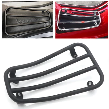 

Black Motorcycle Foot Pedal Holder Rear Carbon Luggage Rack Bracket for VESPA Sprint Primavera 150 2017 2018 2019