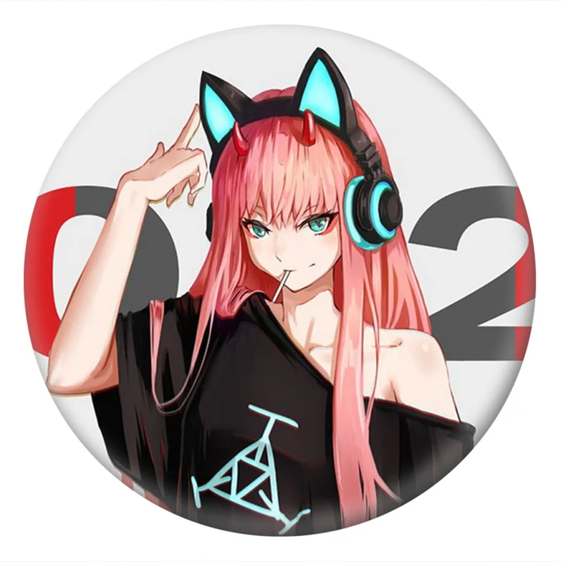 1 шт. аниме Дарлинг в FRANXX значок косплея мультфильм ноль две симпатичная брошь