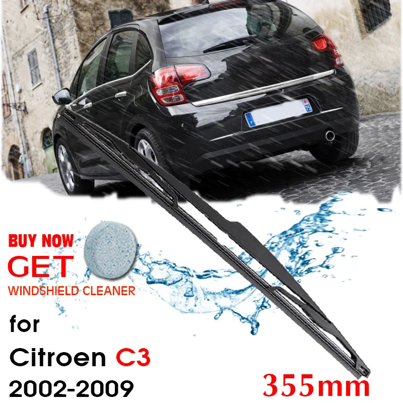 

Щетка стеклоочистителя заднего стекла Лобовое стекло стеклоочистители автомобильные аксессуары для Citroen C3 хэтчбек 2002-2009 355 мм