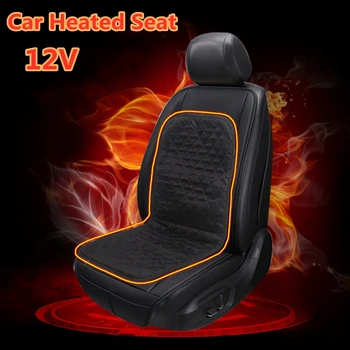 

Auto Heating Seat Cushion Universal Car Electrical Heated Seat Cover Adjustable Waterproof Cold Winter Warm Seat Pad 12V