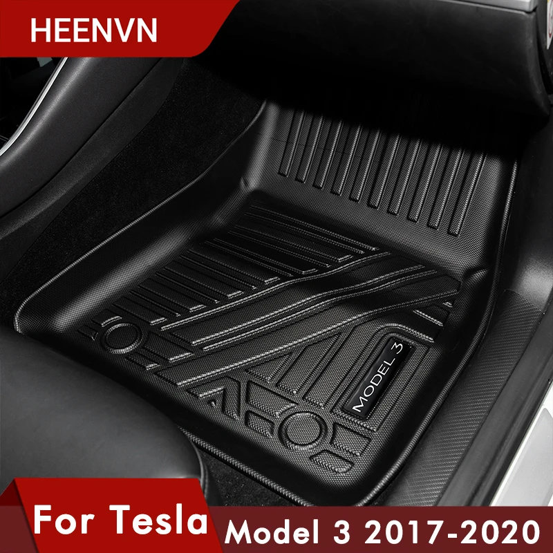

Model3 Car Floor Mats for Tesla Model 3 Rear Trunk Storage Front Trunk Mat All Weather Auto Carpet 2020 Waterproof Mat