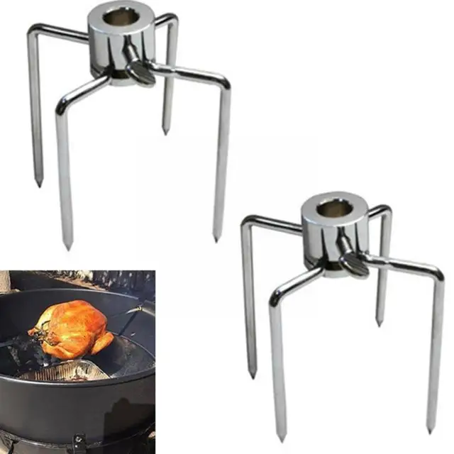 Acél Piknik Faszén Bbq Villák Sült Nyárs Kebab Pulyka Grillezett Szerszámok Barbecue Marhahús Csirke Dob Y6G5 - Image 4