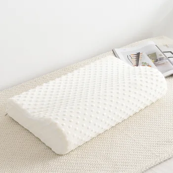 

Pillow Slow Rebound Shaped Bedding Pillows Polyurethane/Polyester Memory Foam for Neck Protection White Rectangle