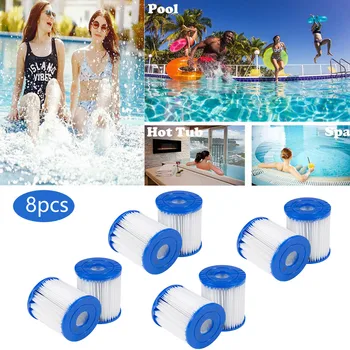 

Bestway Replacement Filter Cartridge Swimming Pool Pump Easy Set Up Blue Filter Cartridges Pump for 300/330 Gal/hr Swimming Pool