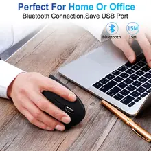 Эргономичная вертикальная мышь беспроводная Bluetooth оптическая мышь 800/1200/1600 dpi Регулируемая 5D игровая компьютерная мышь с подсветкой для портативных ПК