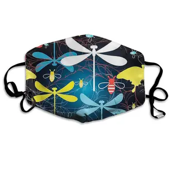 

Many Different Beautiful Insect Insect Butterflies Pattern UV Protection Half Face Masks for Adults Motorcycling Mouth-Muffle
