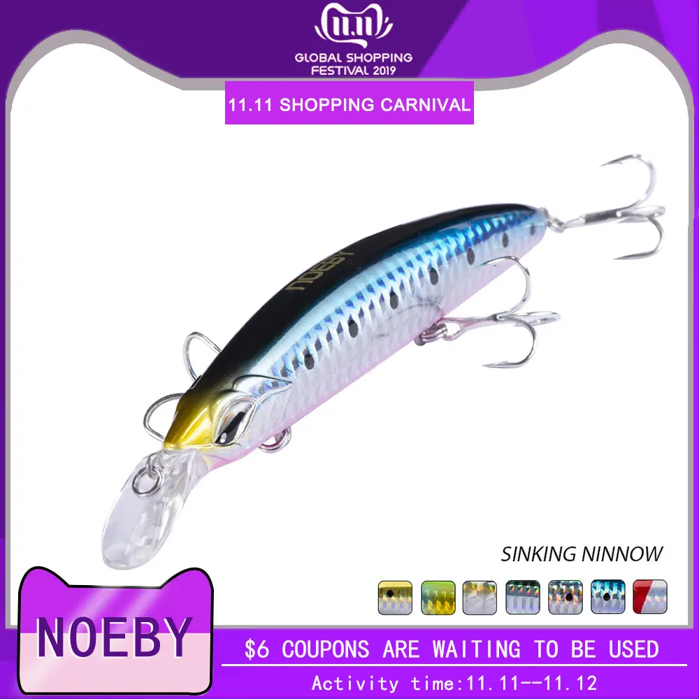 Noeby NBL9497 новинка 2019 приманка для ловли гольяна жесткая искусственная морской
