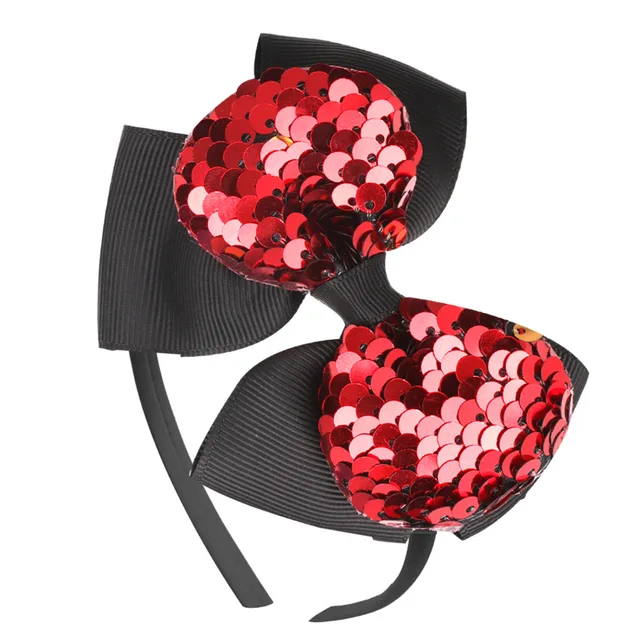 CN Sequin Bow Headband for Girls Fashion Hairband Glitter Hair Bows Headbands Party Headwear Kids Hair Accessories type 15
