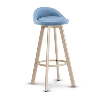 

72cm Seat Height Bar Chair Leather or Fabric Chair with Firm Chair Legs