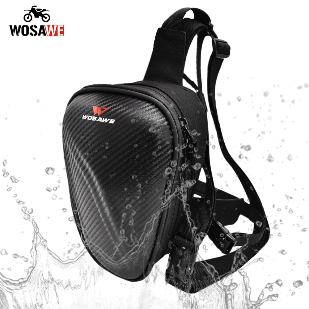 Поясная Сумка WOSAWE из искусственной кожи водонепроницаемая для мотокросса |