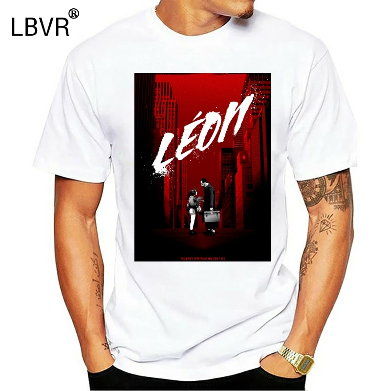LEON PROFESSIONAL HITMAN NATALIE PORTMAN LUC BESSON MOVIE POSTER T Shirt(1) |