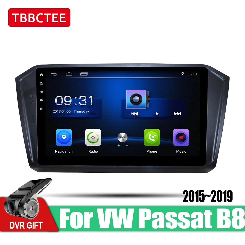 Автомобильный мультимедийный плеер TBBCTEE Android GPS для Volkswagen VW Passat B8 2015 ~ 2019