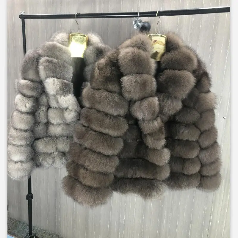 2020 Real Fox fur coat women Vest Detachable