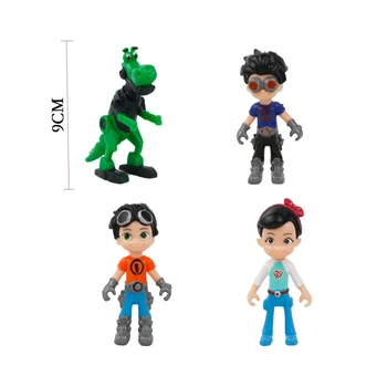 

4pcs/set 8-9CM Russia Rusty Rivets Anime Figure Toys Collectible Dolls Toy Rusty Ruby Botasaur PVC Models Toys Decorations