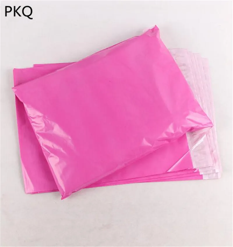 

10pcs Pink Color Plastic Mailer Shipping Envelope Self Sealing Waterproof Postal Express Storage Bag Envelope 25*35cm/20*30cm