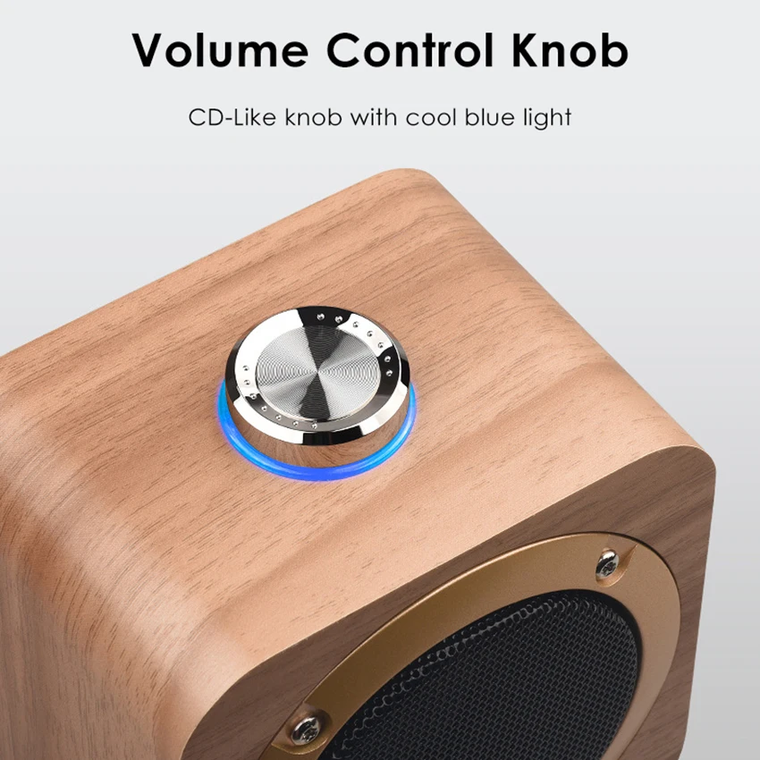 Aimitek винтажная колонка с корпусом из дерева портативный TWS True беспроводной Bluetooth динамик мини стерео HIFI сабвуфер для смартфонов планшеты
