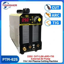 Machine de découpe Plasma à Air, 3 en 1, 220V, avec onduleur LGK ARC TIG, multifonctionnelle pour le soudage des métaux, pompe à Air externe 