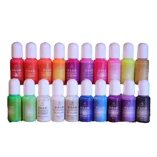20 adequado Para Cola Uv Cristal Silicone Molde Novo e Luminoso de Cor DIY Pulseira de Resina Cor Da Pintura Pintado Pingente Pigmento Mod z2B6