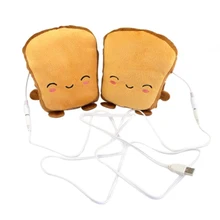 Электрические зимние перчатки милые перчатки с подогревом подарок 5 в мягкие плюшевые офисные USB мощные прочные домашние перчатки с подогревом дышащие