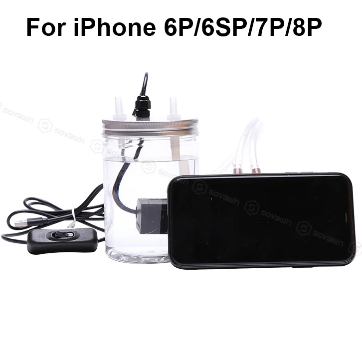 for iPhone 6P7P8P Для iPhone триггеров контроллер Pubg геймпад циркулирующий водяное охлаждение чехол для смартфона кулер медный радиатор для iPhone 7 8 Plus - Цвет: for iPhone 6P7P8P