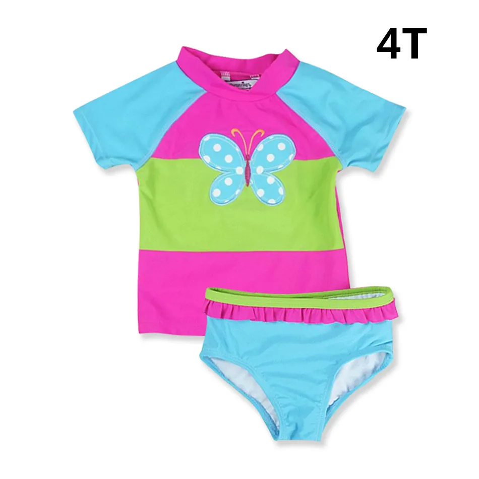 4T(tag size 6T) Honeyzone, купальники для девочек, новинка, Летний стиль, бикини для детей, купальник, детские танкини, купальный костюм, пляжная одежда, купальник для новорожденных - Цвет: 4T(tag size 6T)