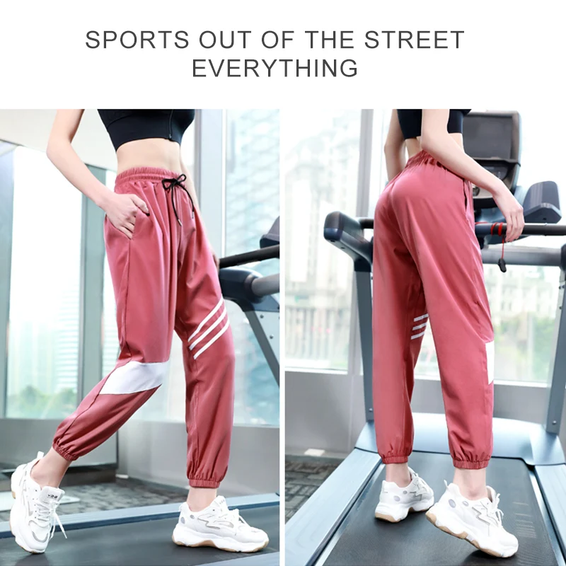 Sports Pants Autumn Women Loose Yoga Pants Sports Trousers Exercise Fitness Running Jogging Trousers Workout Sport Pants