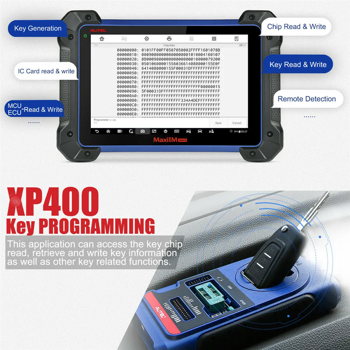 Autel IM608 XP400 ключевой программатор для диагностики автомобиля MaxiFlash ECU Программатор