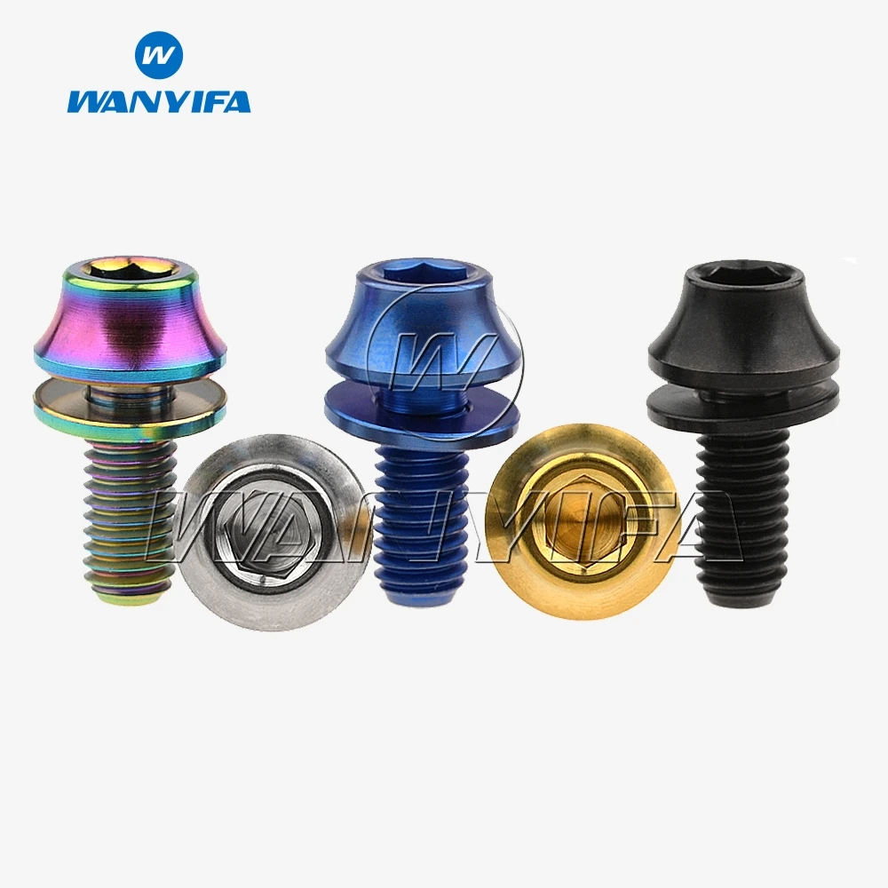 US Seller M5x20mm Titanium Bolts for Bicycle Cycle Water Bottle Cage w// Washer