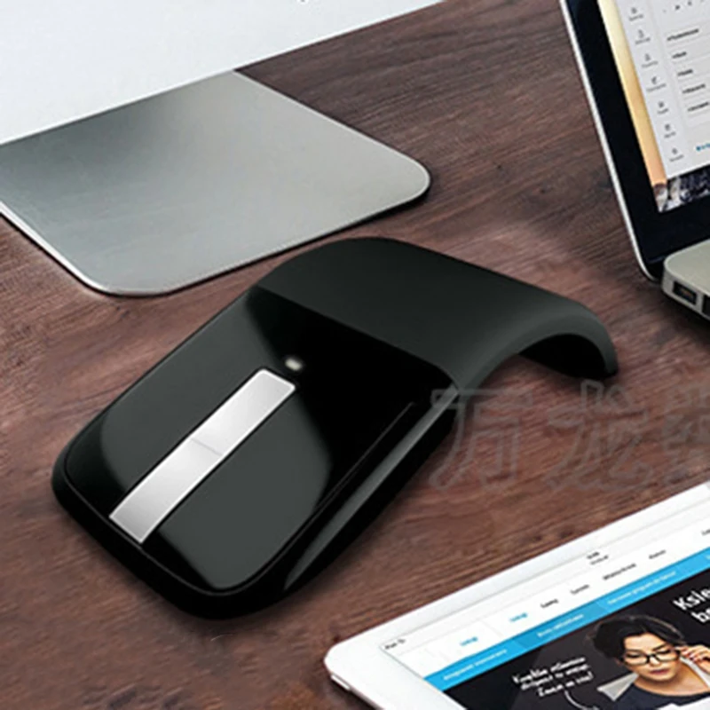 AAAJ-складная беспроводная Bluetooth Мышь Arc press, оптическая компьютерная Bluetooth мышь для компьютера, ПК, ноутбука
