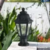 New Italian Design Hexagonal Column Landscape Lamp Outdoor Courtyard Fence Wall Light Villa Corridor Walkway Chapiter Lamp 4
