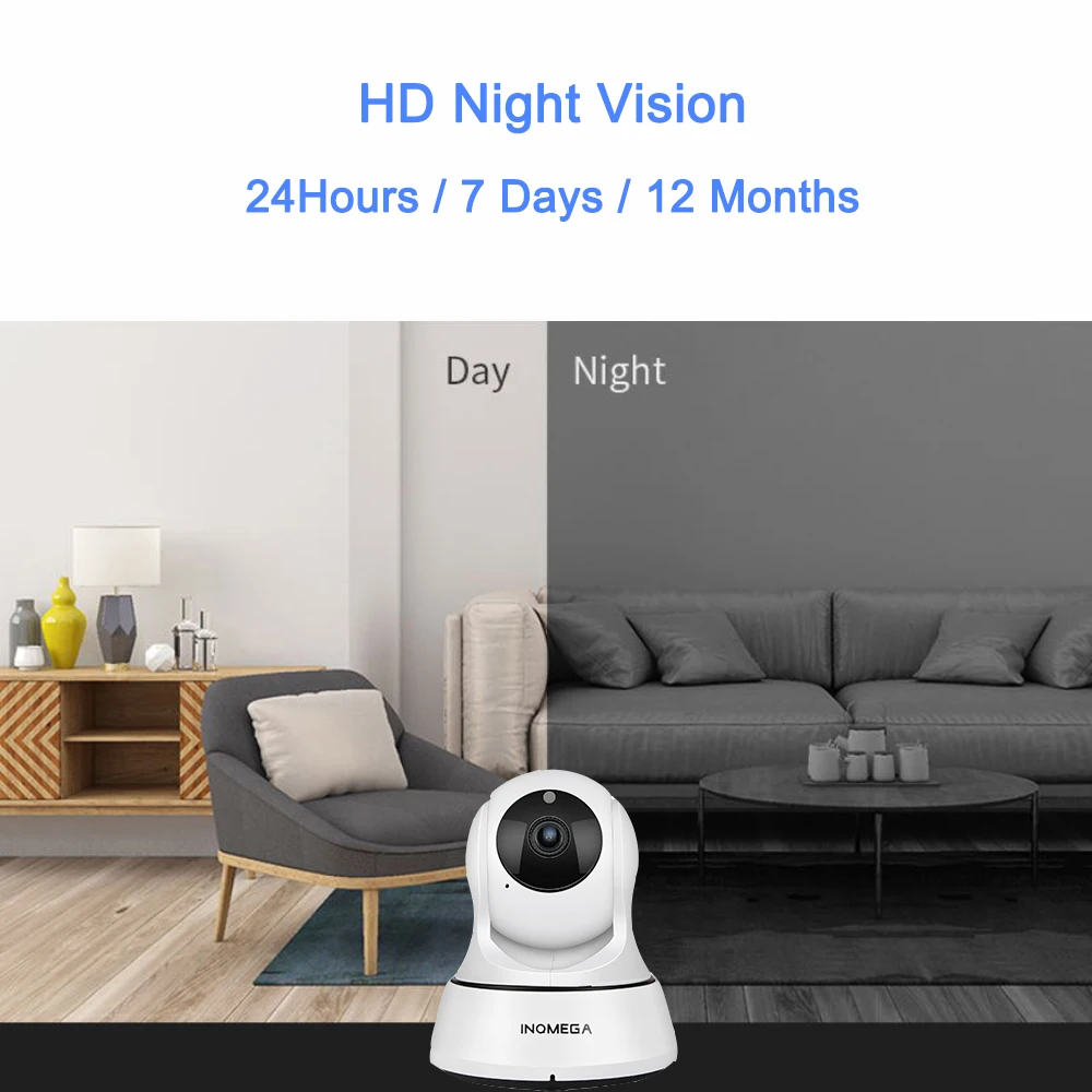 INQMEGA 1080P IP камера, беспроводная Wifi камера, домашняя камера видеонаблюдения, сетевая камера ночного видения, P2P, удаленный просмотр