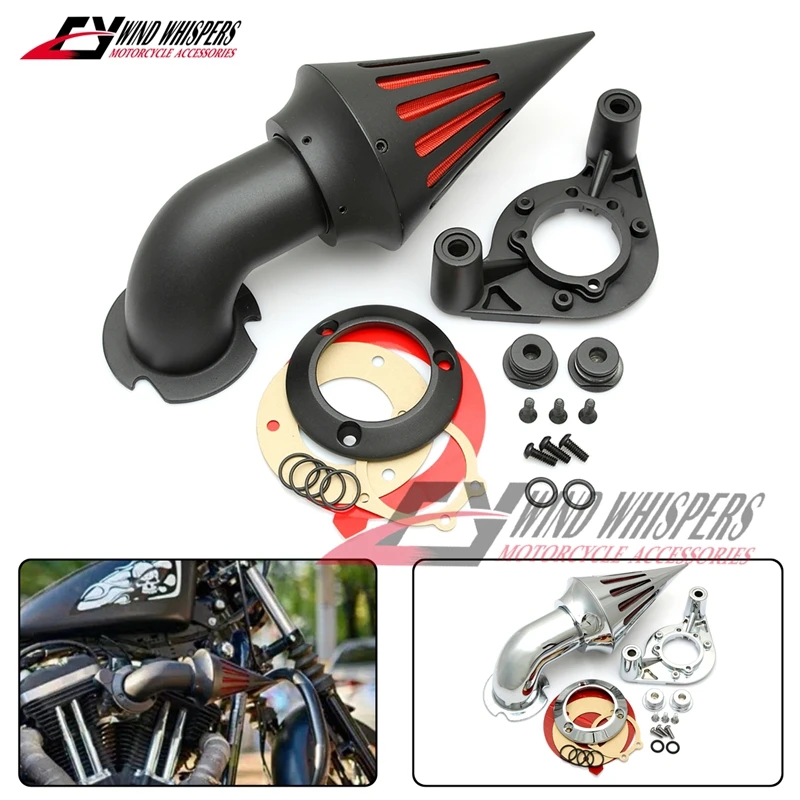 2 Colours Motorcycle Modified Spike Air Cleaner Intake Filter Fits For