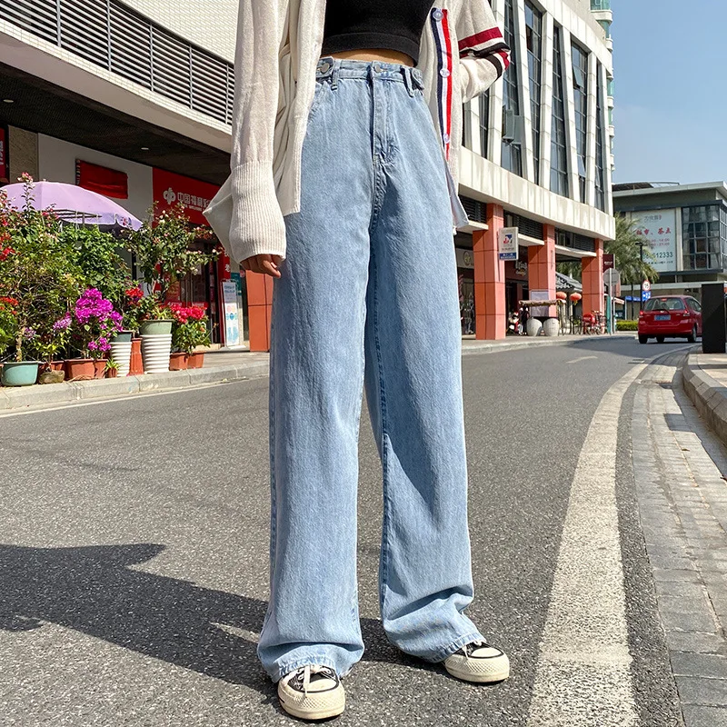 grey sweatpants Wide-leg Suit Pants Women's Loose Coffee High-waisted Drapey Mopping Pants Autumn Straight Fashion Slim Casual Pants Trousers chino pants
