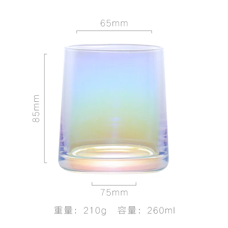 Европейский Креативный красочный стакан для виски Ins бар ремесло пивное стекло спиртовое стекло зарубежное стекло для вина стеклянная посуда пивное стекло - Цвет: colorful