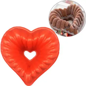 

Love Heart Shape Cake Mold Silicone Freezing and Baking Pastry Molds Mousse Bread Mould Bakeware DIY