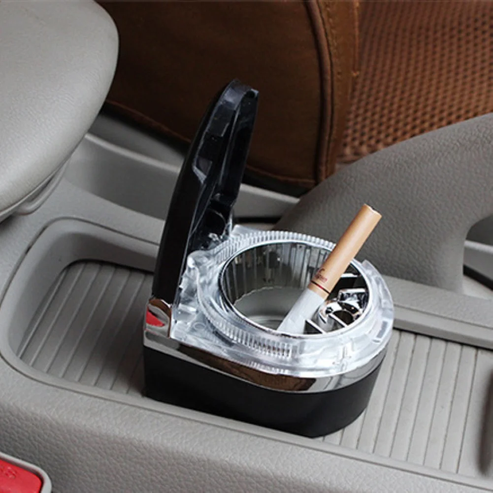 Detachable Car Vehicle Cigaret Ashtray Smoke Ash Holder Cup with LED Light Car Accessories Interior