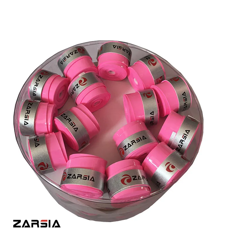 30pcs ZARSIA Soft Thin Sticky Tennis Racket Overgrip Badminton Tenis Racquet Damper Grip Padal Racket Overgrips