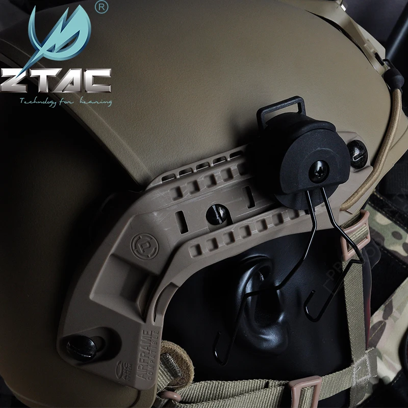 Colisão para Sordin Fone de Ouvido Tático e Capacete Z-tac Airsoftsports Capacete Ferroviário Adaptador Fma Ussf Ops Núcleo Exfil Softair Série Z150 4 ops núcleo exfil colisão para sordin softair