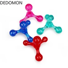 1 шт., полезный мини ручной массажер, 4 шарика, для рук, ног, головы, акупунктуры, массажер, инструменты для расслабления, устранения отёка жира