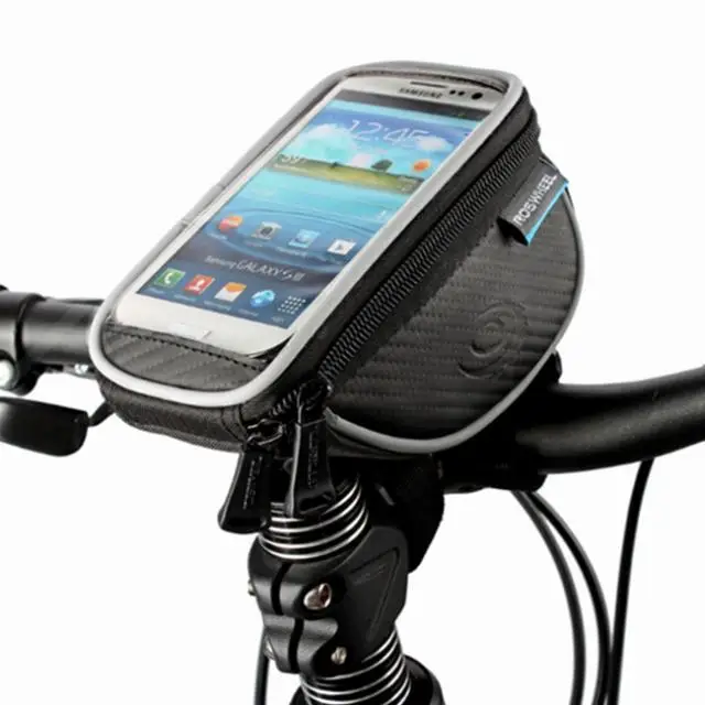 Размер L, водонепроницаемая велосипедная сумка на руль, MTB, горная дорога, велосипедная сумка на переднюю верхнюю раму, велосипедная сумка для 4,7-5,5 дюймового мобильного телефона